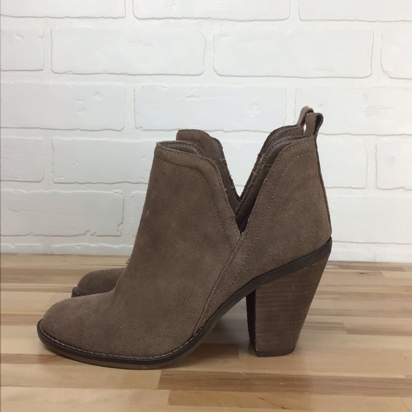 NINE West Siennago ankle beige boots chunky heels southwestern Western Country 6 - Picture 1 of 16